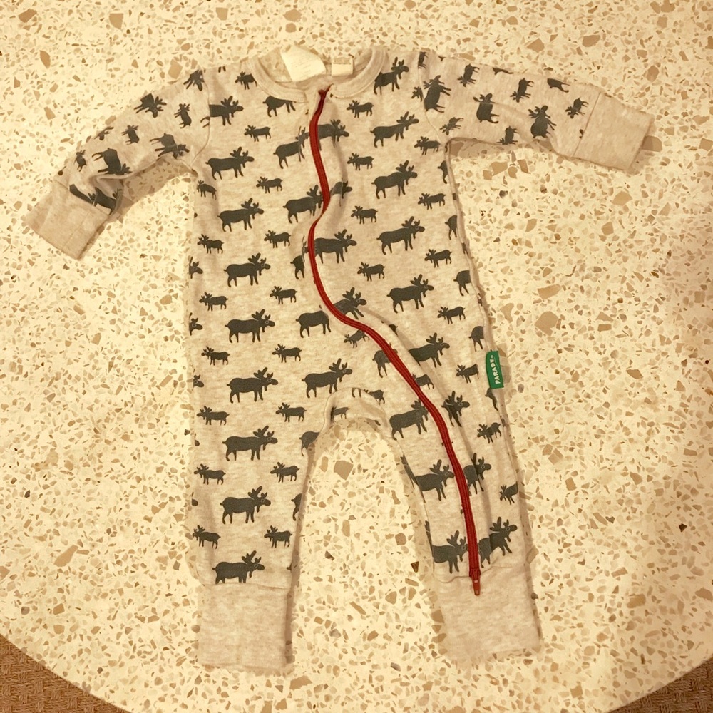 Parade brand, boys moose onesie.
